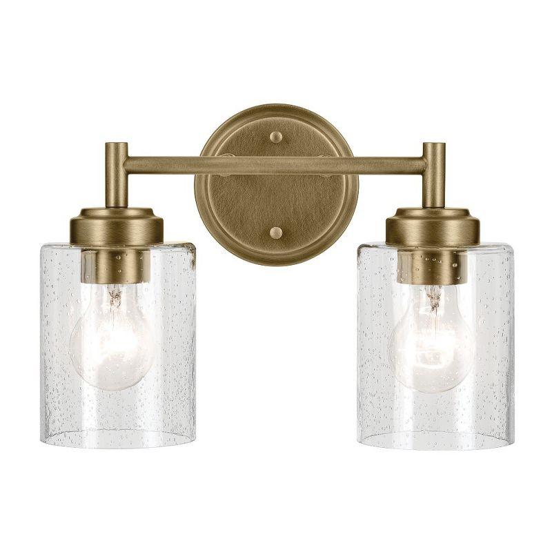 Kichler Lighting Winslow 2 - Light Vanity in  Natural Brass