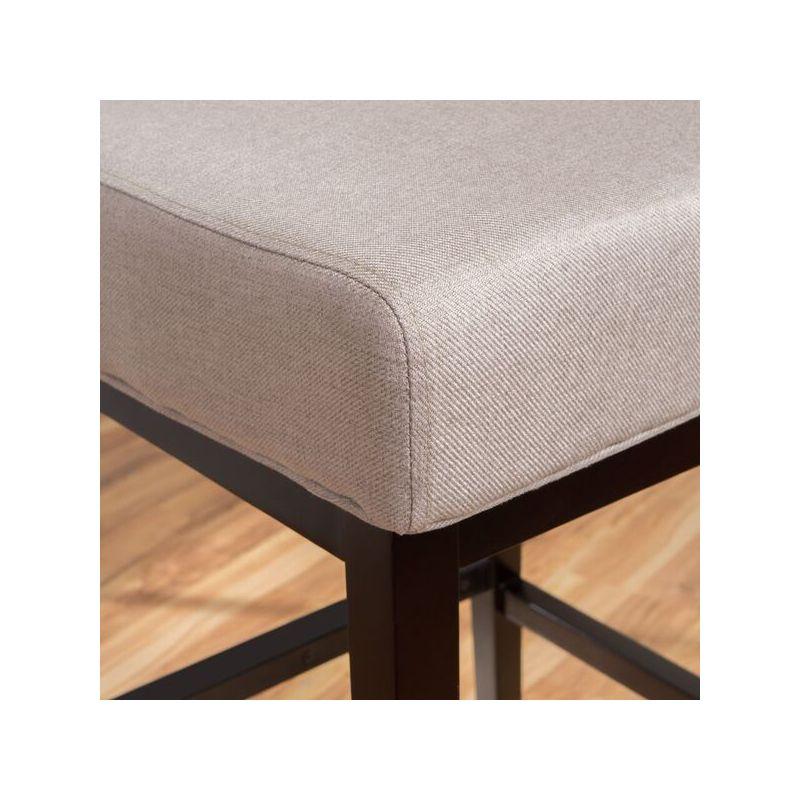 Tracy Swivel Counter Height Barstool Wheat - Christopher Knight Home: Upholstered, 27.5" Seat, Hardwood Frame