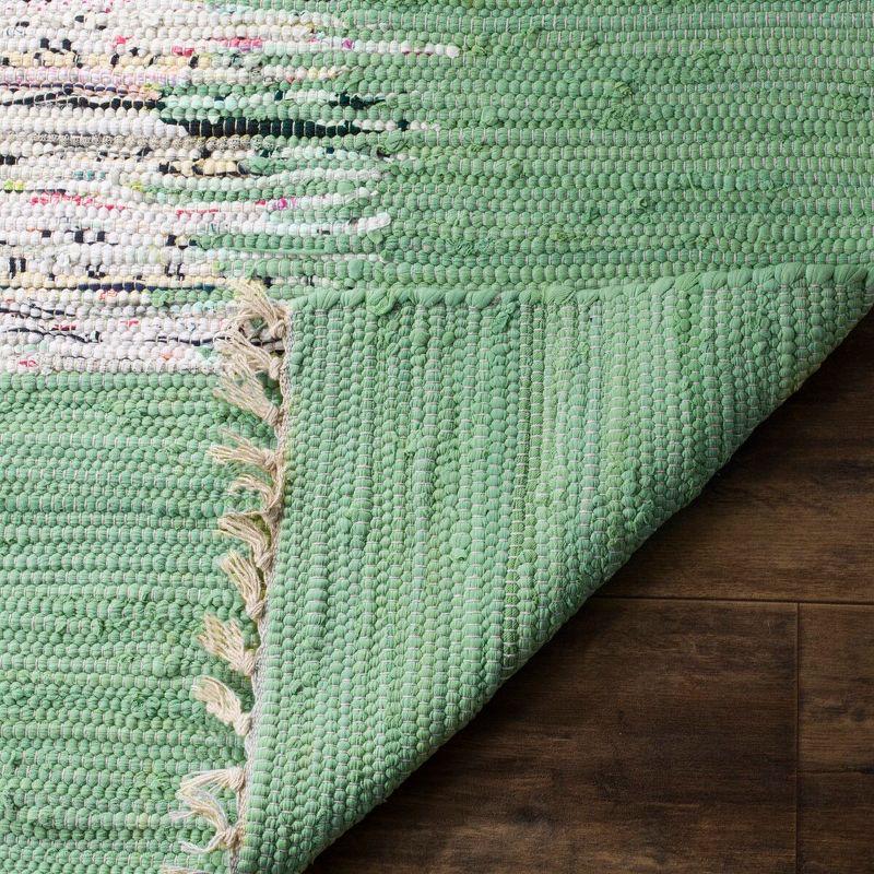 Montauk MTK711 Hand Woven Indoor Area Rug - Ivory/Sea Green - 4'x4' - Safavieh.