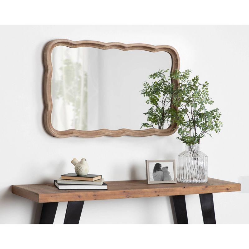 23.5" x 38" Hatherleig Scallop Wall Mirror - Kate & Laurel All Things Decor