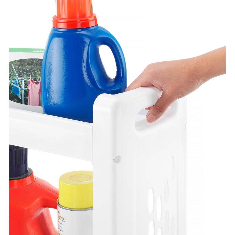 Whitmor, Inc Plastic Free Standing Laundry Cart with Wheels