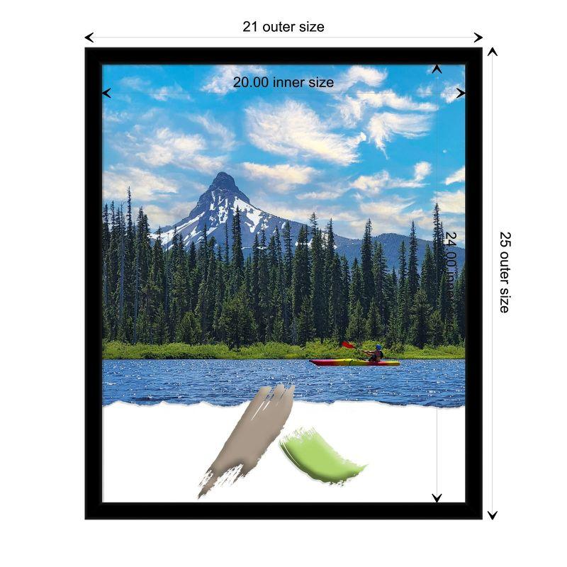 Amanti Art Jet Black Picture Frame Opening Size 20x24 in.