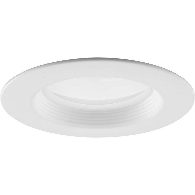 Satin White Glass LED Flush Mount Light