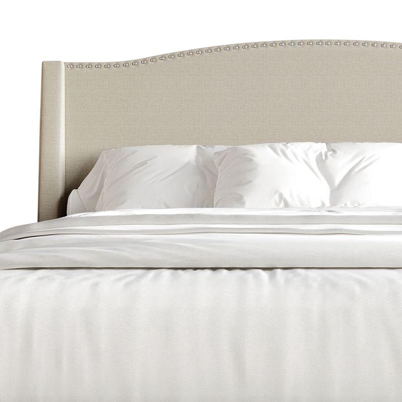 ChaletPosh Full Size Platform Bed with Storage Beige Linen