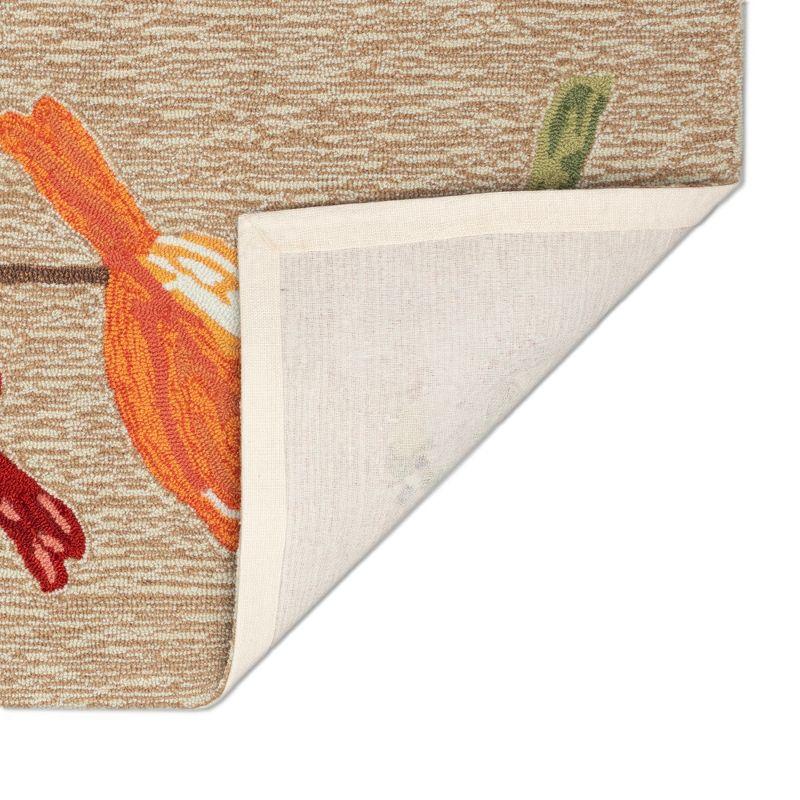 Liora Manne Frontporch Birds Indoor/Outdoor Rug Neutral 2'6" x 4'