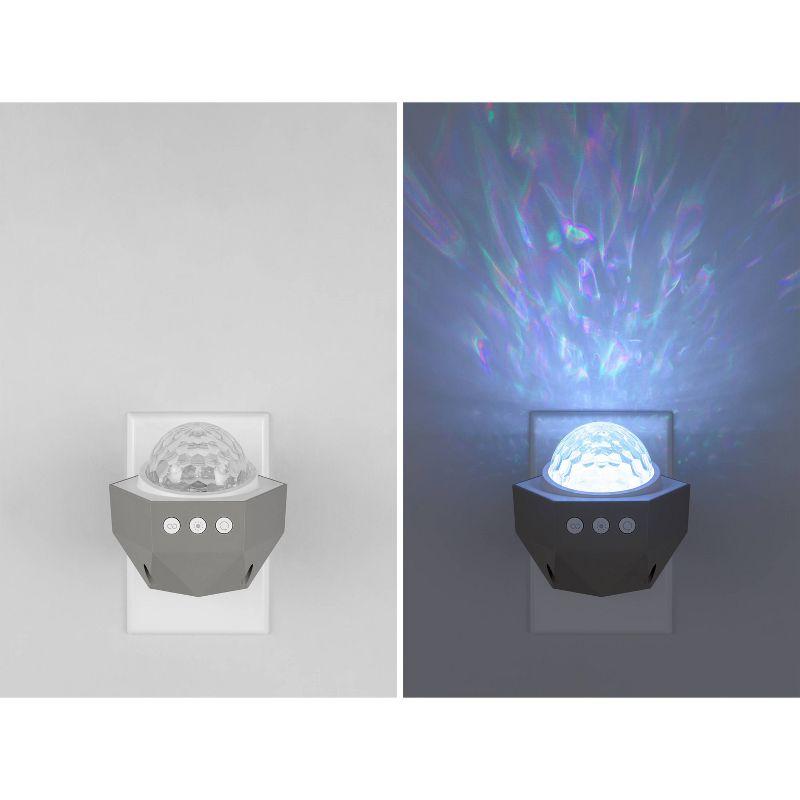 Galaxy Wave Projector Wall Plug Light - Enbrighten: Aurora & Nebula Effects, Integrated LED, Modern Decor