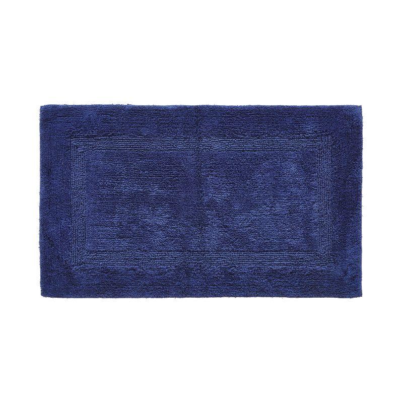 Annerose Collection 100% Cotton Reversible Machine Washable Bath Mats, Super Absorbent Bathroom Rugs