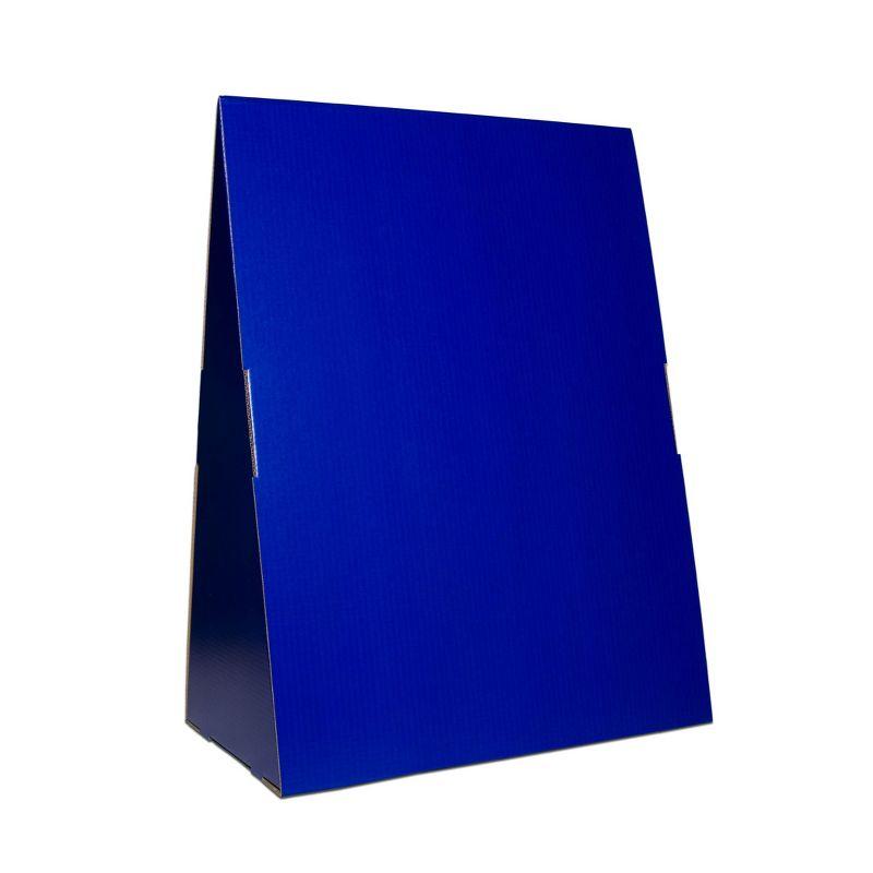 Blue Spiral-Bound Flip Chart Stand with Ruled Tablet