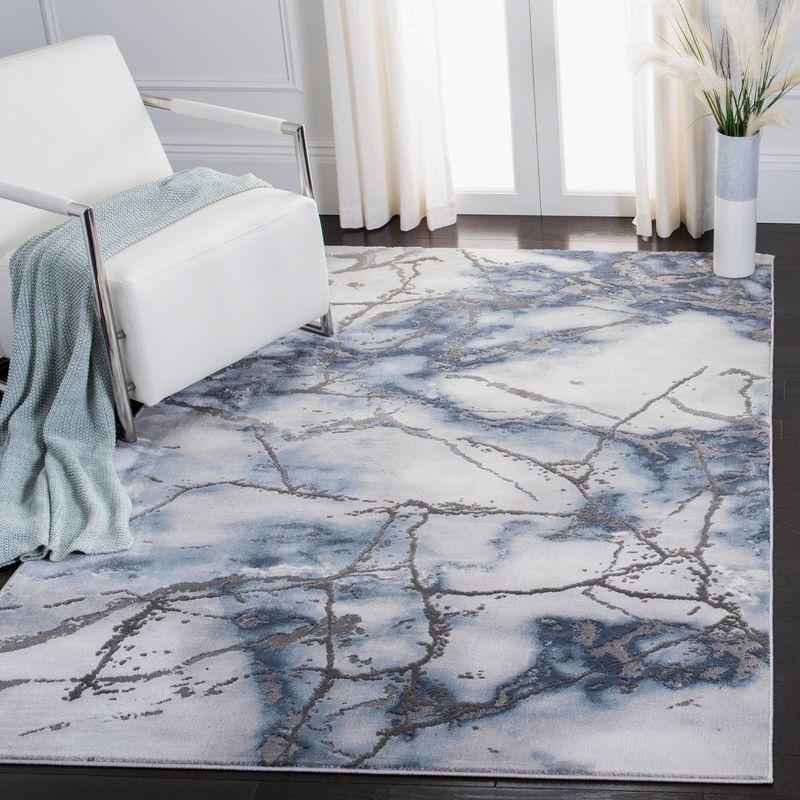Craft CFT877 Loomed Indoor Area Rug - Grey/Blue - 6'7"x9' - Safavieh