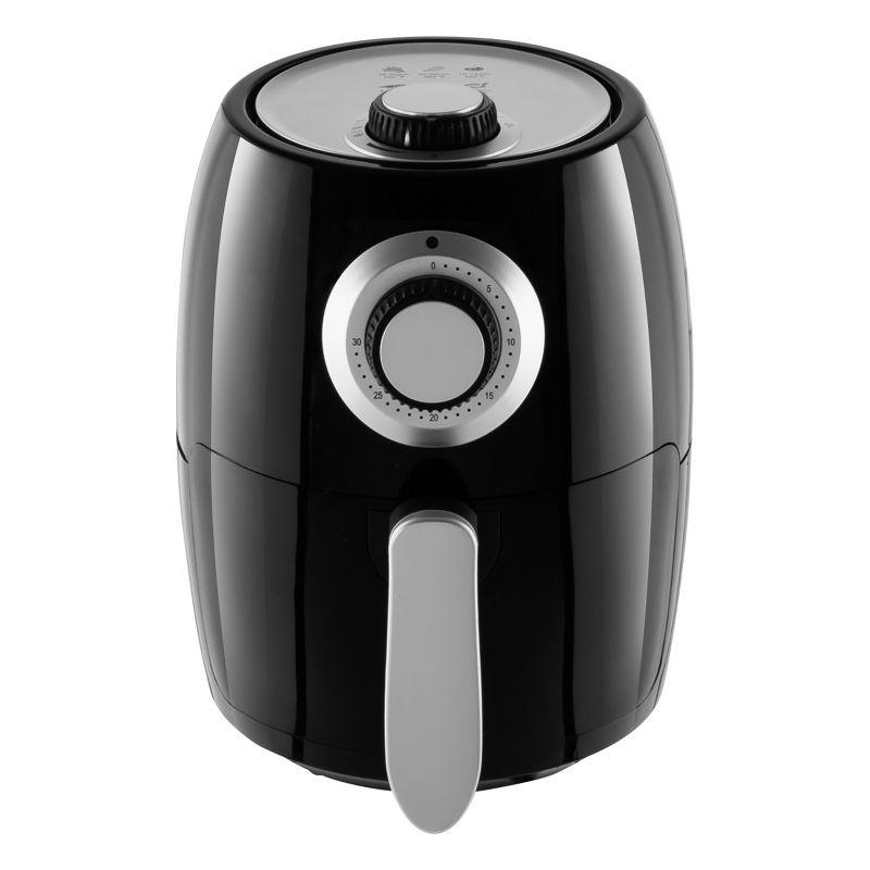 Classic Cuisine Air Fryer - 2.3-Quart Electric Fryer For Healthier Cooking - Compact Appliance With Nonstick Interior - Kitchen Gadgets By Classic Cuisine (Black)