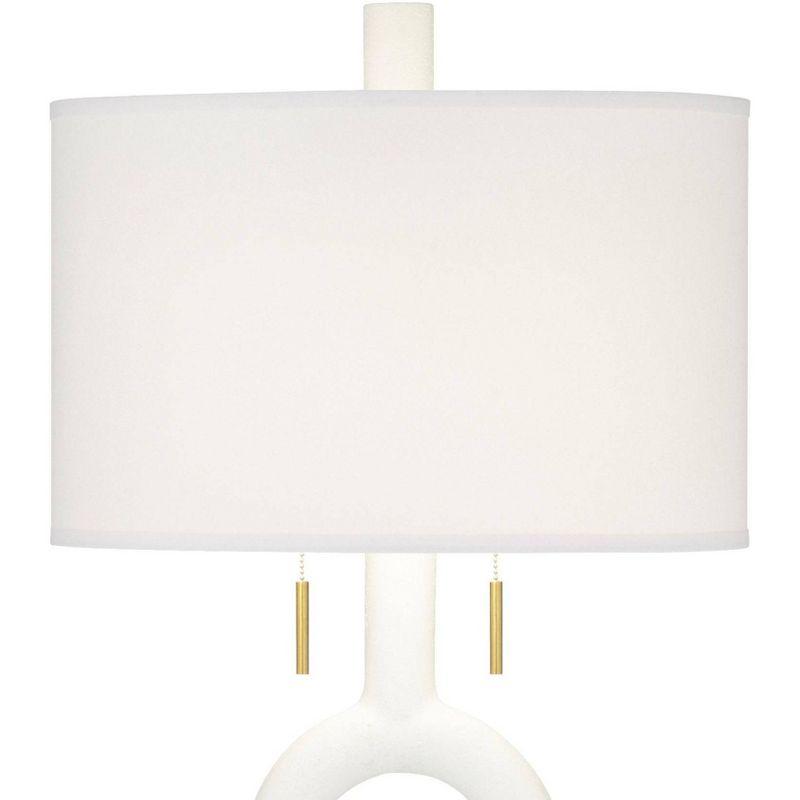 360 Lighting Athena 66 1/2" White and Gold Modern Floor Lamp
