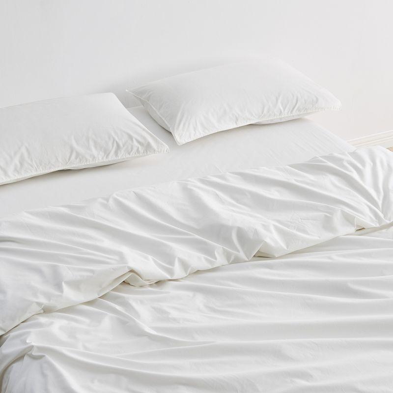 100% Pima Cotton Percale Duvet Cover & Sham Set