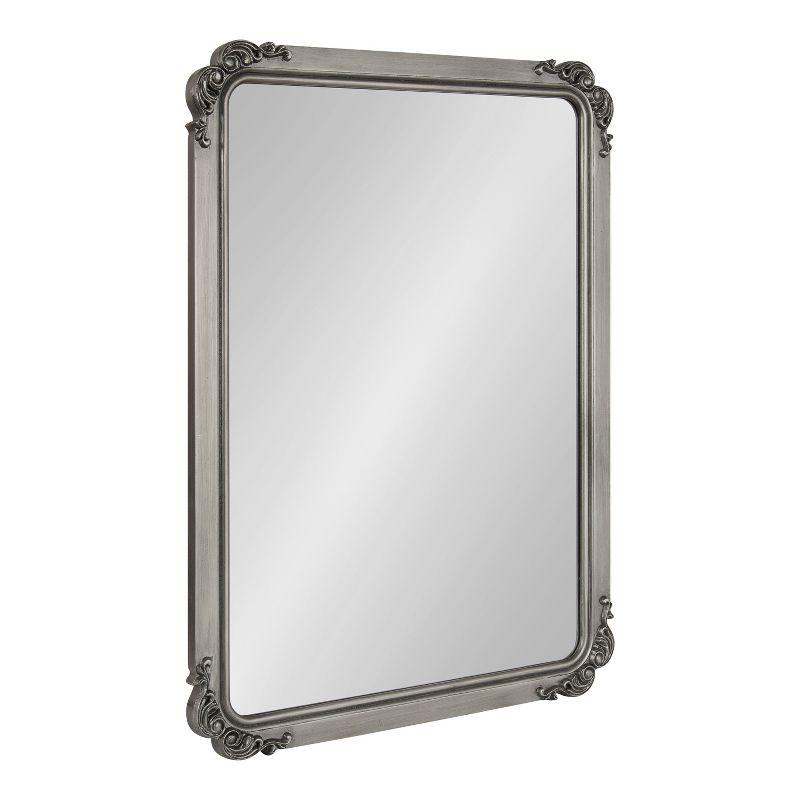 Kate and Laurel Ivette MDF Rectangle Mirror, 25x35, Silver