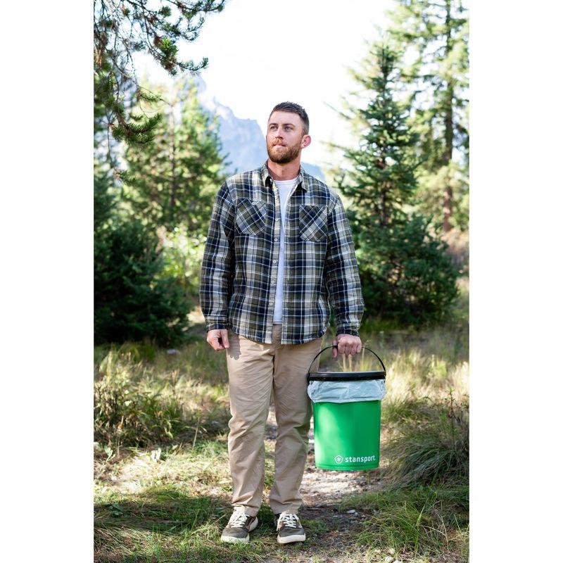 Stansport Bucket Style Portable Toilet With Lid