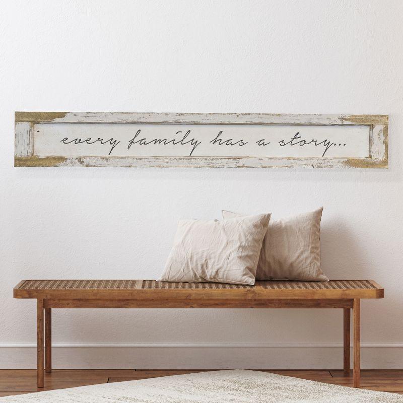 Wood Sign "every family has a story"