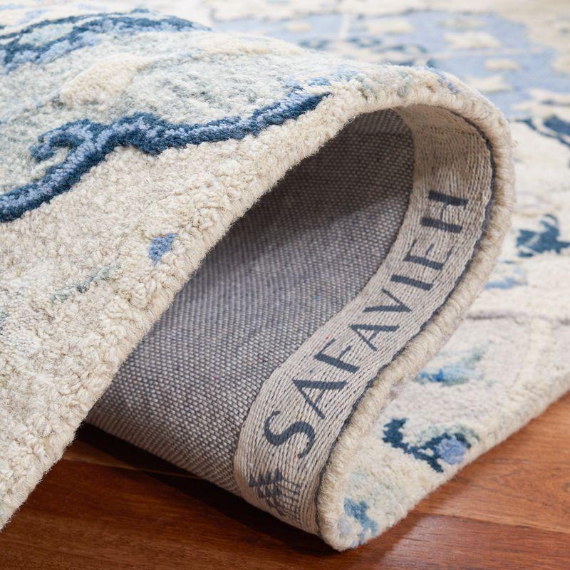 Glamour GLM622 Hand Tufted Area Rug - Beige/Blue - 4'x6' - Safavieh.