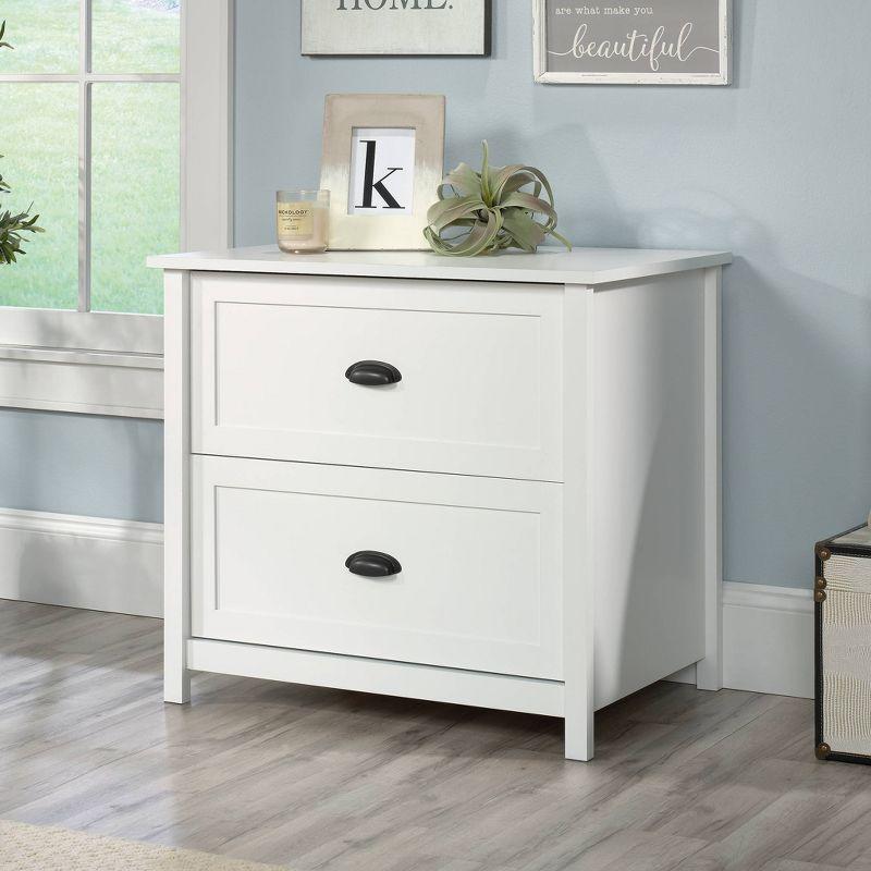 Soft White 2-Drawer Legal Size Lateral File Cabinet