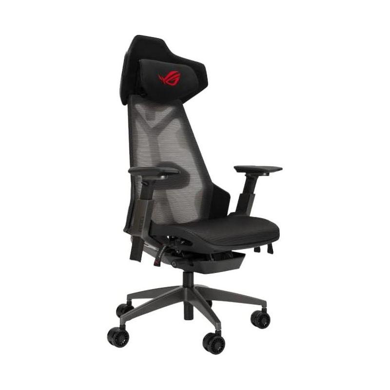 ASUS ROG Destrier Ergo Gaming Chair, Futuristic Cyborg Aesthetic, Versatile Seat Adjustments, Mobile Gaming Arm Support Mode, Acoustic Panel