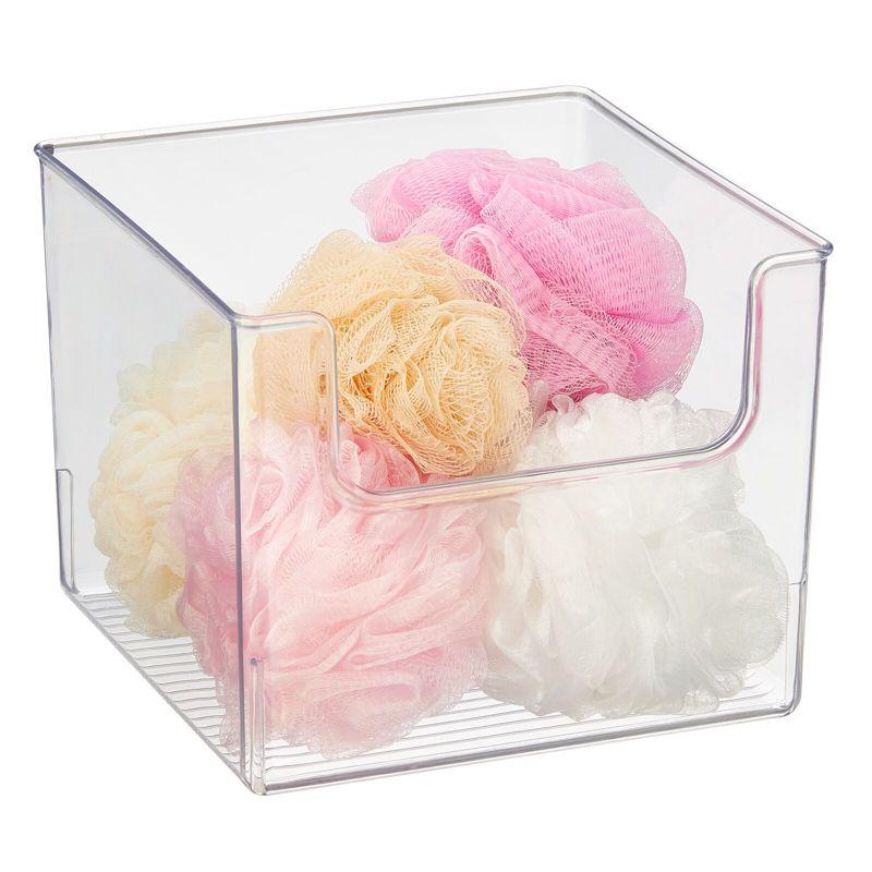 mDesign mDesign Plastic Bathroom Storage Organizer Bin with Open Front