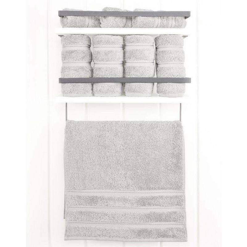 American Soft Linen Luxury Turkish 4 Piece Hand Towel Set, 100% Cotton  16x28 inches Soft and Quick Dry Hand Towels for Bathroom