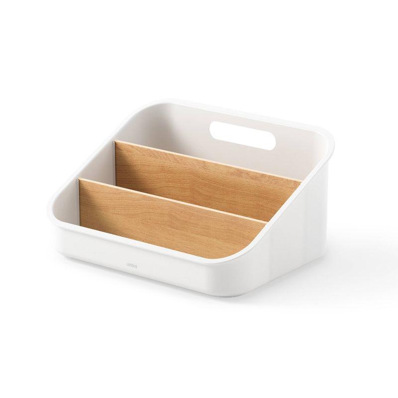 Bellwood White and Natural Three-Tier Packet Organizer