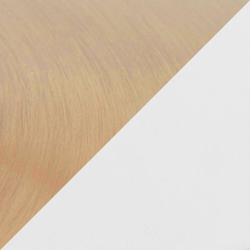 Pebble 24" Bar Height Table Gold/Whites - LumiSource: Modern Round Pedestal, MDF Top, Metal Frame, Seats 2