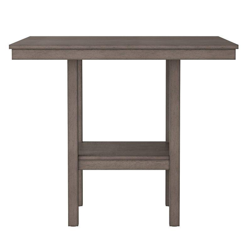 Washed Gray Rubberwood Counter Height Dining Table