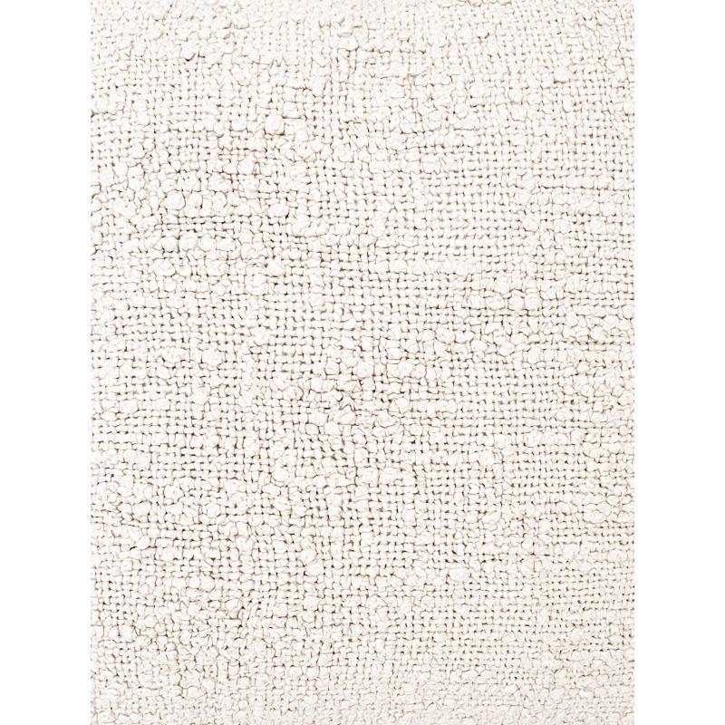 Cozy Cotton White Boucle Body Pillow