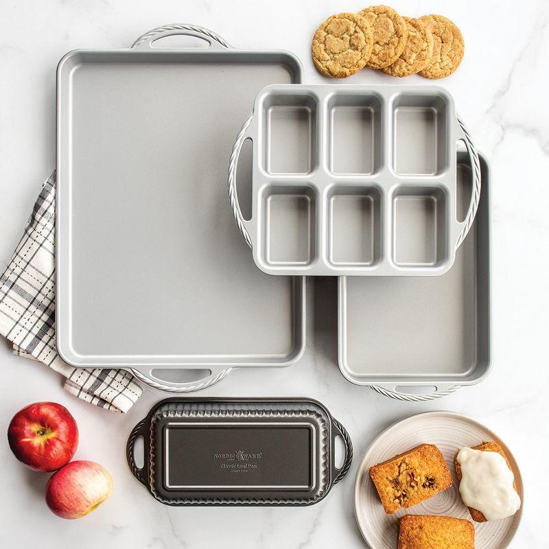 Classic Non-Stick Aluminum Loaf Pan with Handles