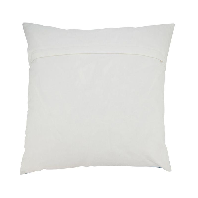 Saro Outdoor Embroidered Starfish Pillow Cover