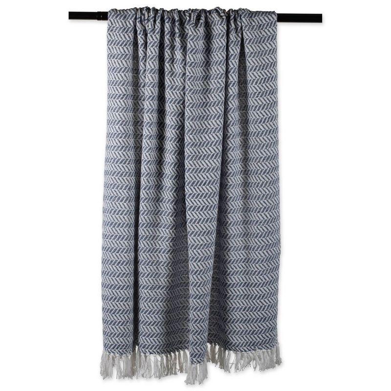 Design Imports  Herringbone Chevron Cotton Throw & Reviews | Wayfair