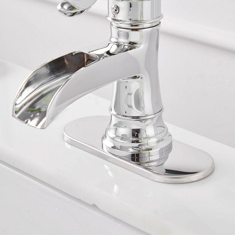 BWE Single Hole Single-Handle Low-Arc Bathroom Faucet