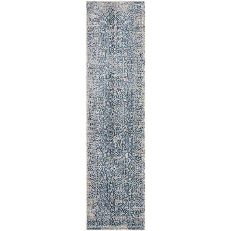 Vintage Persian VTP484 Power Loomed Indoor Accent Rug - Blue/Ivory - 2'x5' - Safavieh