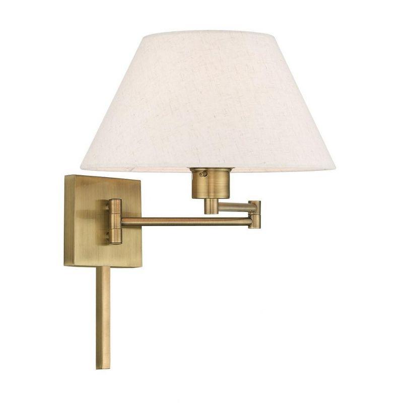 Livex Lighting 1 - Light Wall Light in  Antique Brass