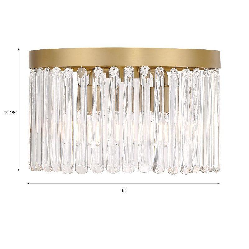 Crystorama Lighting Emory 4 - Light Flush Mount in  Modern Gold