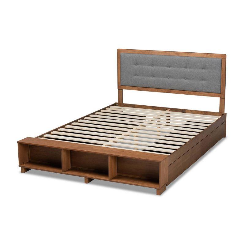 4 Drawer Cosma Transitional Wood Platform Storage Bed - Baxton Studio