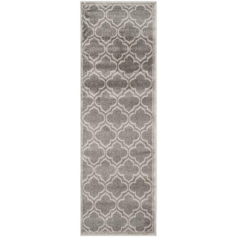 Amherst AMT412 Power Loomed Runner Rug - Grey/Light Grey - 2'3"x22' - Safavieh.