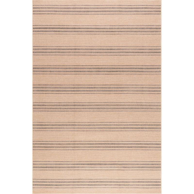 Bungalow Rose Hassell Lavina Striped Easy 100% recycled polyester Machine Washable Area Rug