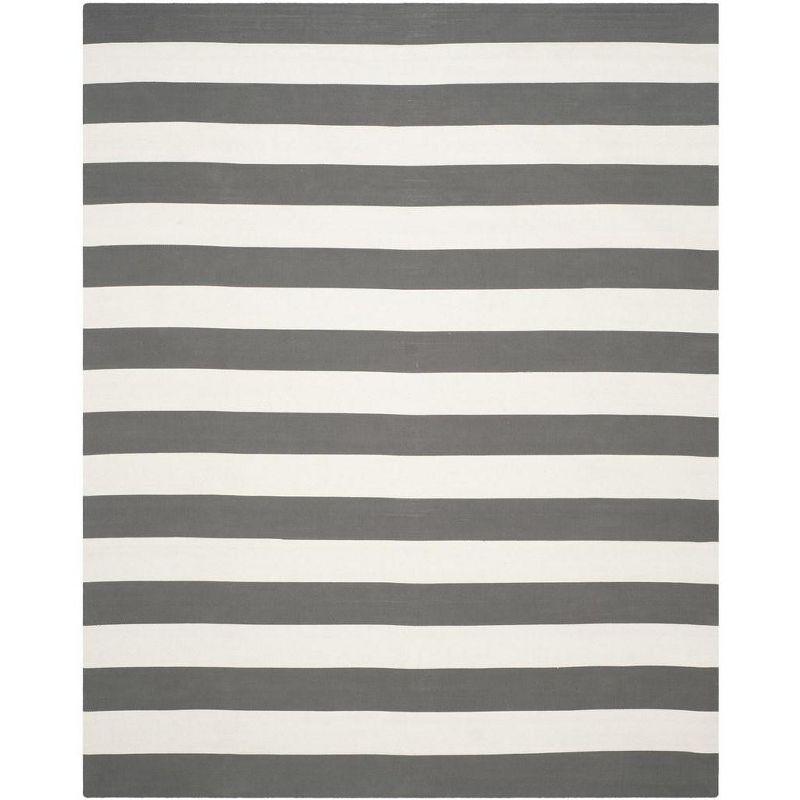 Montauk MTK712 Hand Woven Indoor Area Rug - Grey/Ivory - 8'x10' - Safavieh