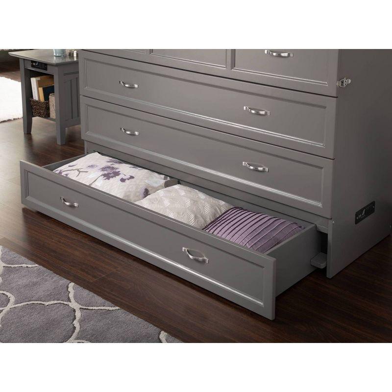 Queen Deerfield Murphy Bed Chest - AFI