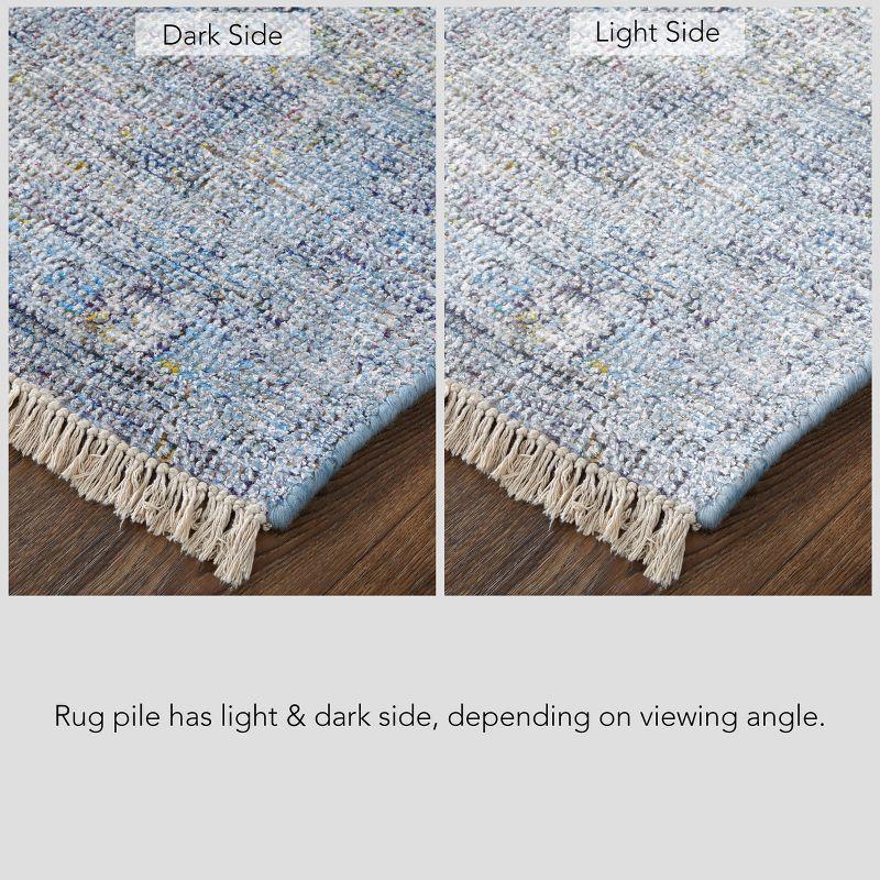 Caldwell Transitional Distressed Blue/Ivory Area Rug