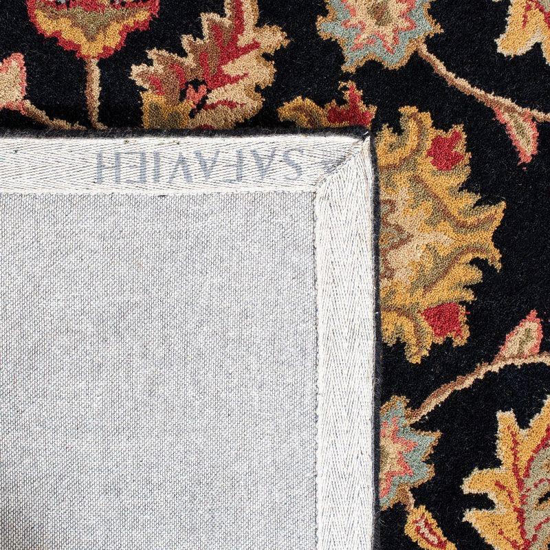 Heritage HG957 Handmade Area Rug - 4'x6' - Black/Beige - Safavieh