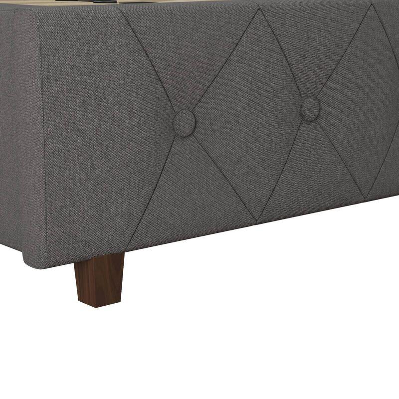CosmoLiving by Cosmopolitan Mercer Tufted Upholstered Platform Bed