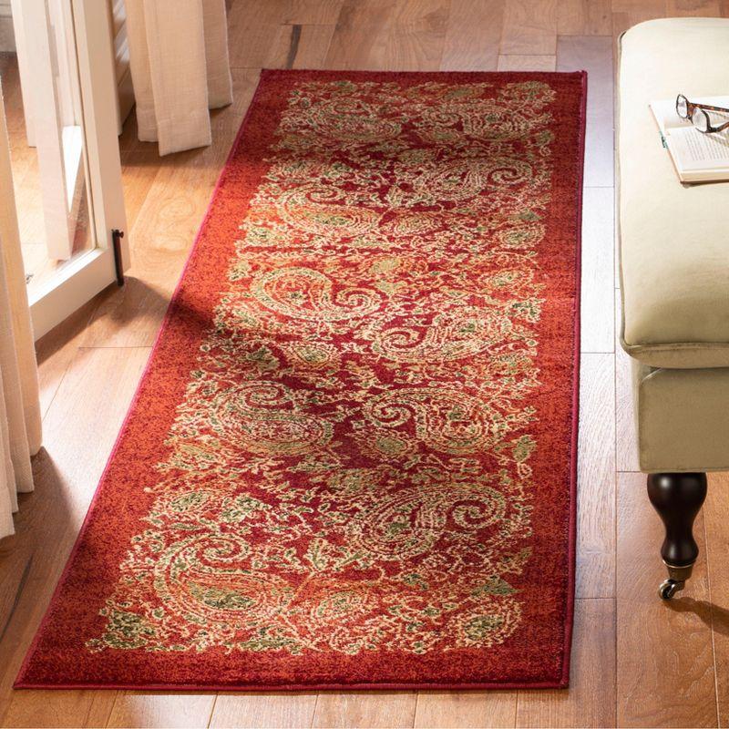 Lyndhurst LNH224 Power Loomed Runner Rug - Red/Multi - 2'3"x8' - Safavieh