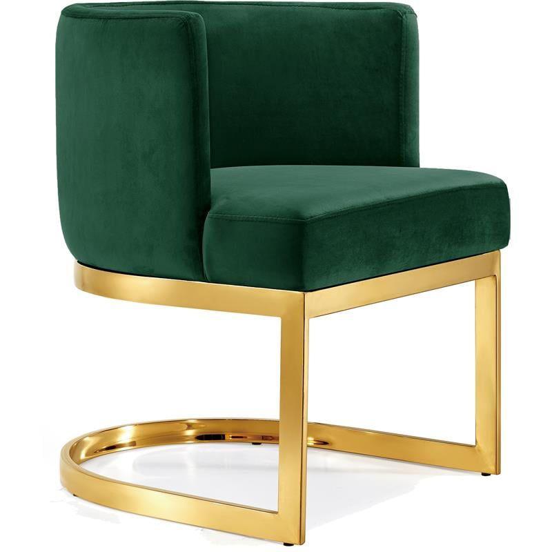 Gianna 19.5"H Velvet Dining Chair in Green-Meridian Furniture