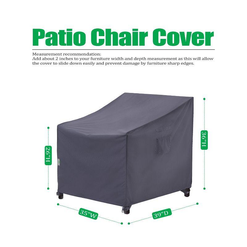 F&J Outdoors Premium Waterproof Outdoor Patio Chair Cover: Latest Rip-Stop Fabric, 3-Year Warranty