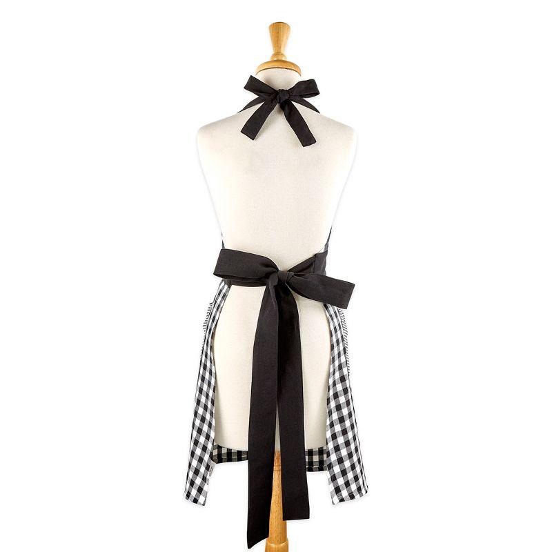 Design Imports Black/White Gingham Apron