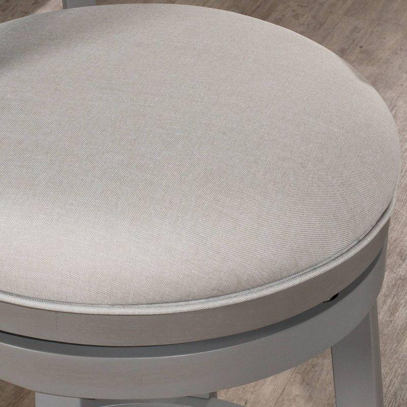 30.25" Clarion Swivel Barstool Distressed Gray - Hillsdale Furniture