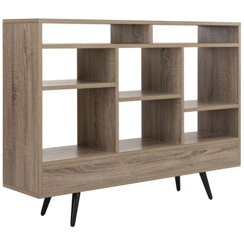 Marina Etagere - FOX4279 - Light Brown/Black - Safavieh Couture