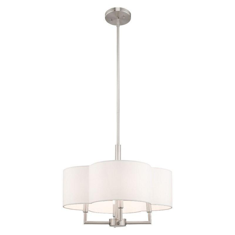 Livex Lighting Chelsea 4 - Light Chandelier in  Brushed Nickel